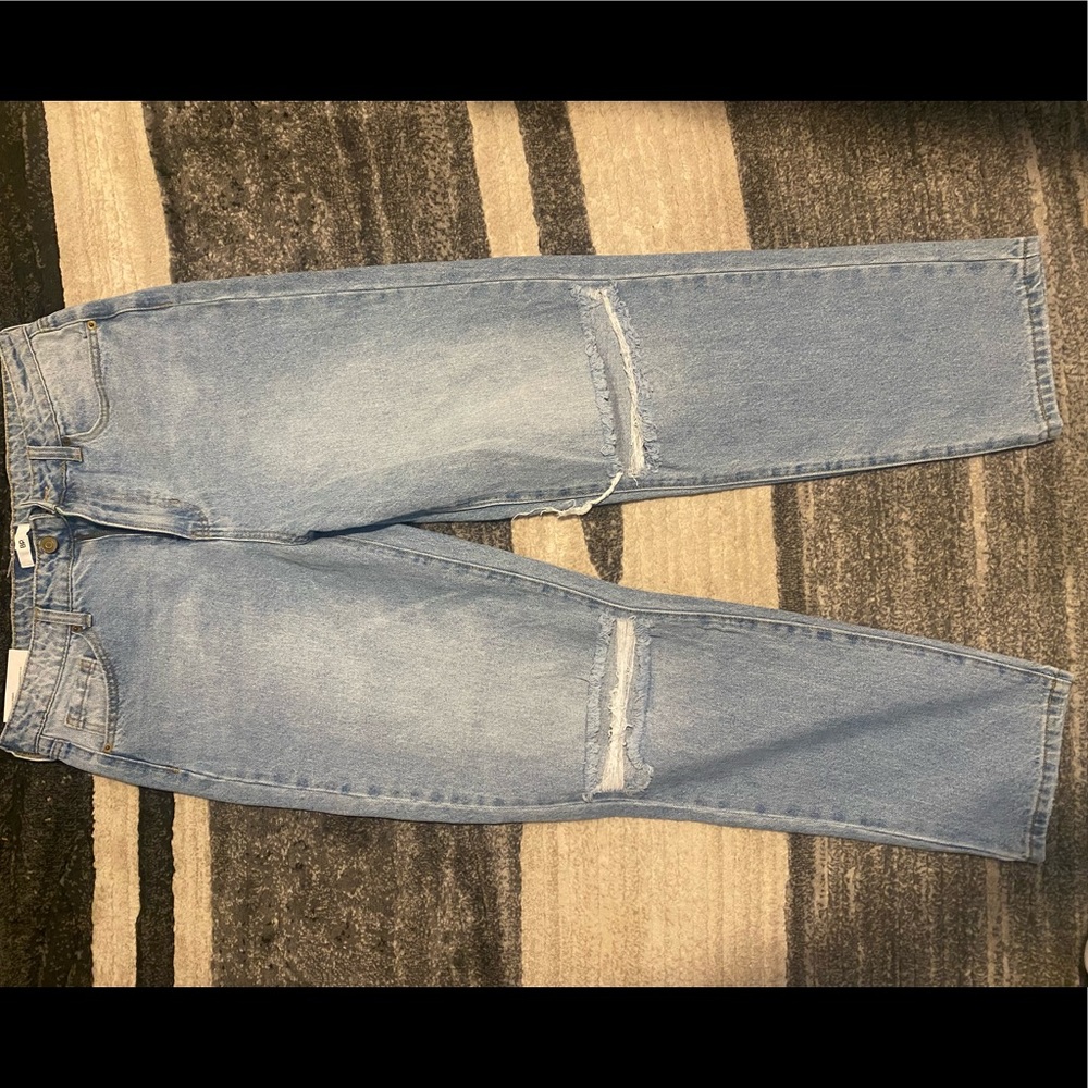 Straight leg mom jeans